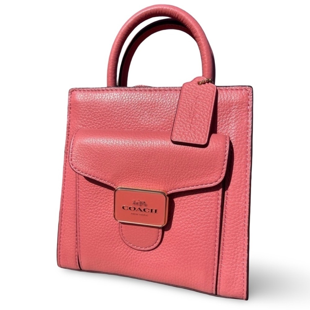 Coach Mini Pepper Crossbody Pebbled Leather Bag Crossbody | Taffy | C6778 - Picture 5 of 16